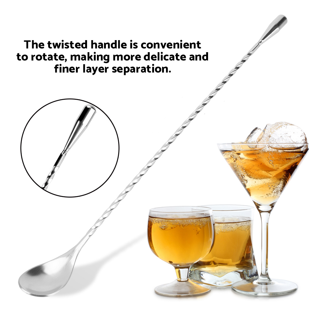 Bar Spoon Twisted - Sendok Bar Sendok Pencampur Bar Baja