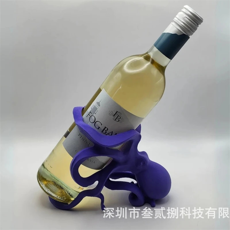 Home Bar Stand - Rak Botol Anggur Gurita untuk Meja,