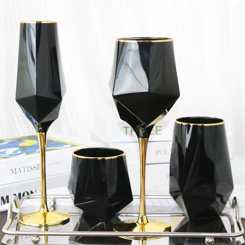 Highball Glass Set - 23 Ons Gelas Tumbler Highball Poligon