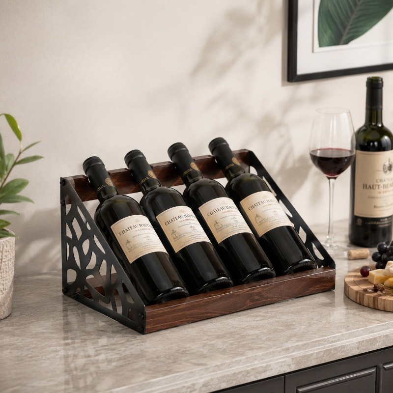 Rak Anggur Kayu untuk Bar Ruma - Home Bar Stand ulasan dan harga