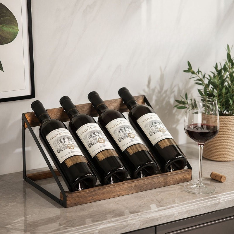 Rak Anggur Kayu untuk Bar Ruma - Home Bar Stand ulasan dan harga