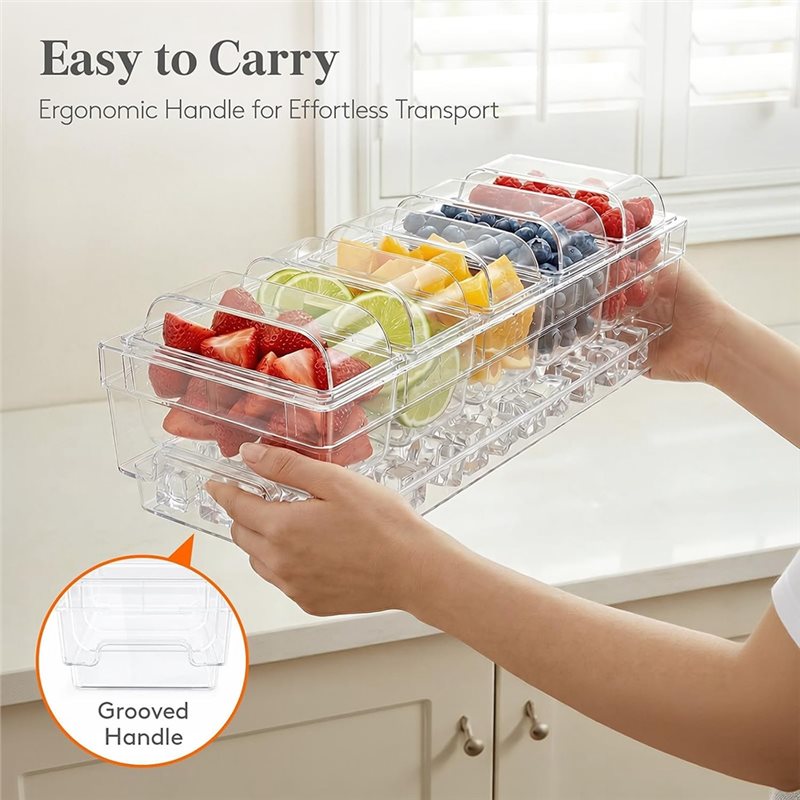 Wadah Bumbu Dingin AB66, Set P - Garnish Tray Set ulasan dan harga