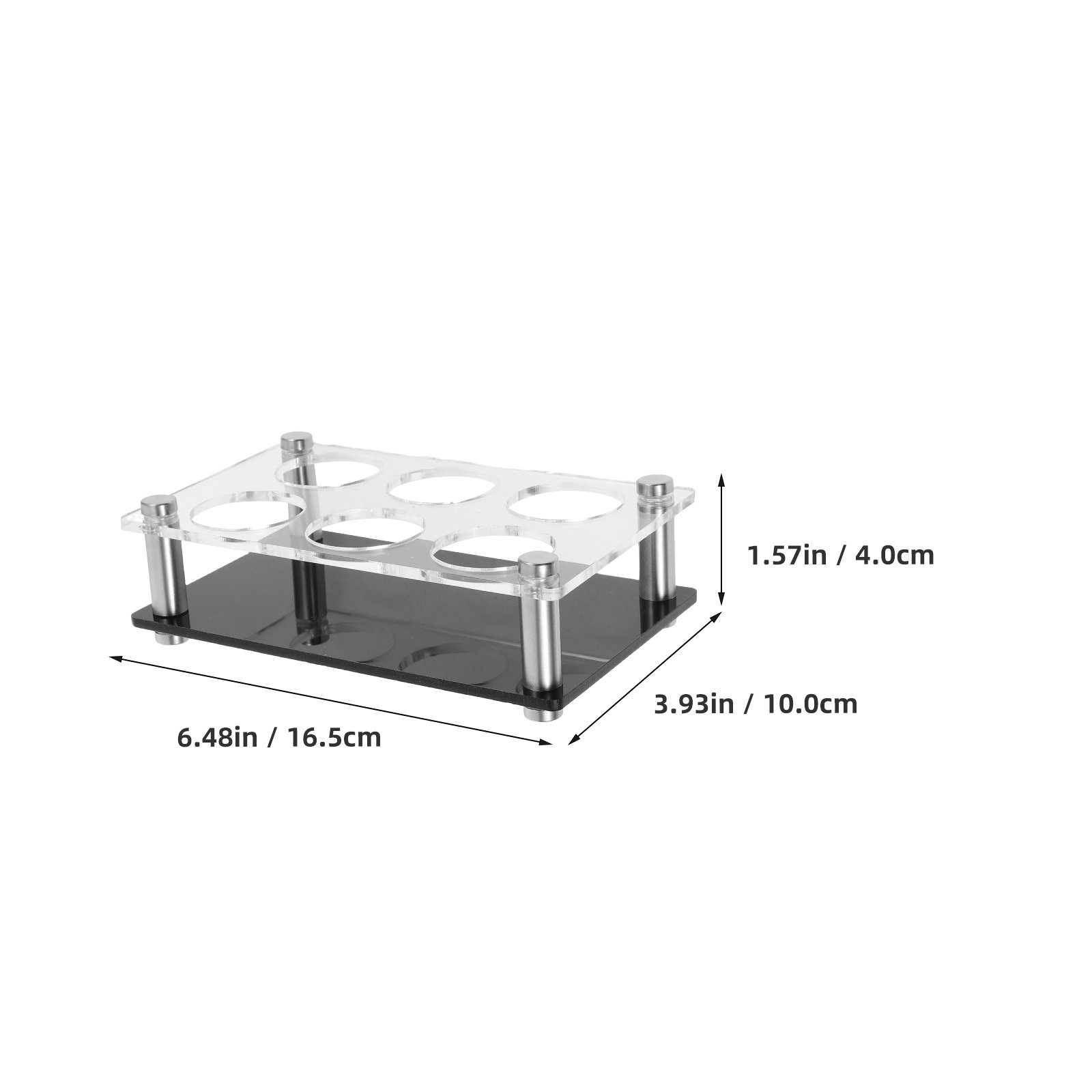 Tempat Gelas Shot 6 Lubang Bak - Home Bar Stand ulasan dan harga
