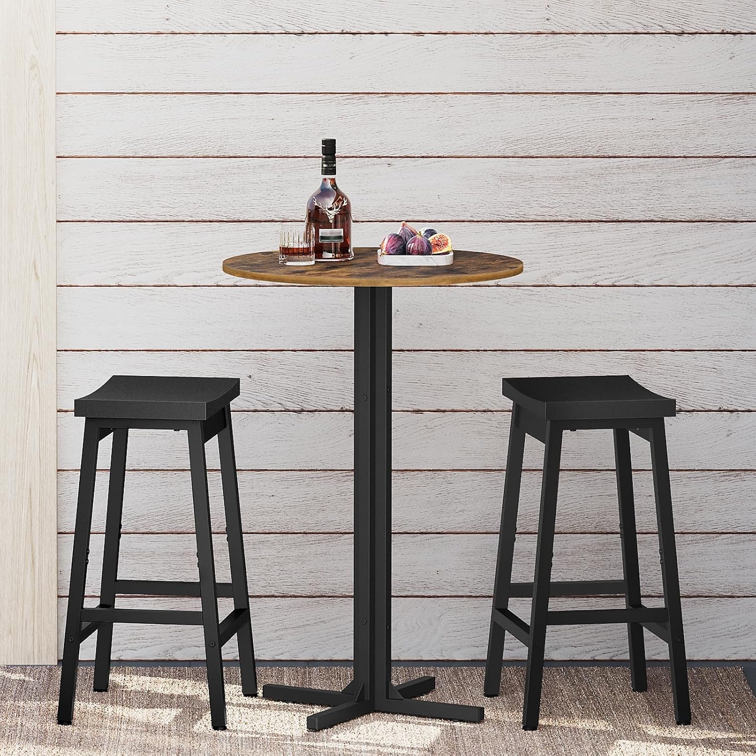 Set Meja Bar Bulat (2 Buah), M - Home Bar And Counter ulasan dan harga