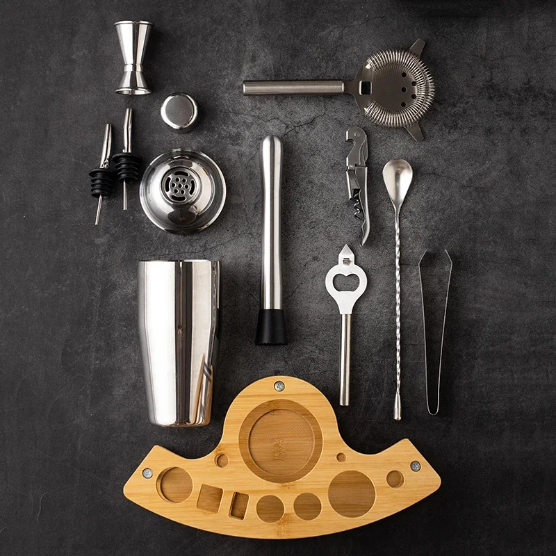 11 buah Kit Bartender baja tah - Boston Shaker Set ulasan dan harga