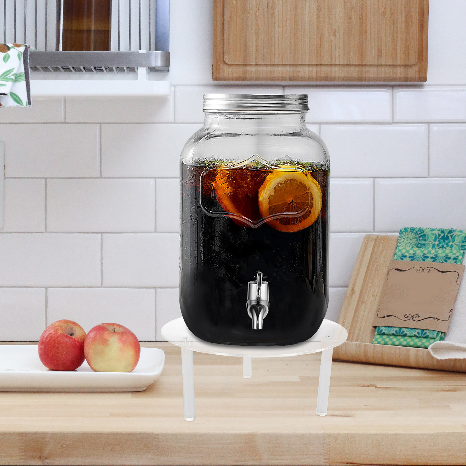 Tempat Dispenser Minuman Akril - Home Bar Stand ulasan dan harga