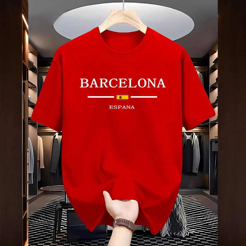 Kaus Cetak Barcelona untuk Pri - Home Barcelona ulasan dan harga