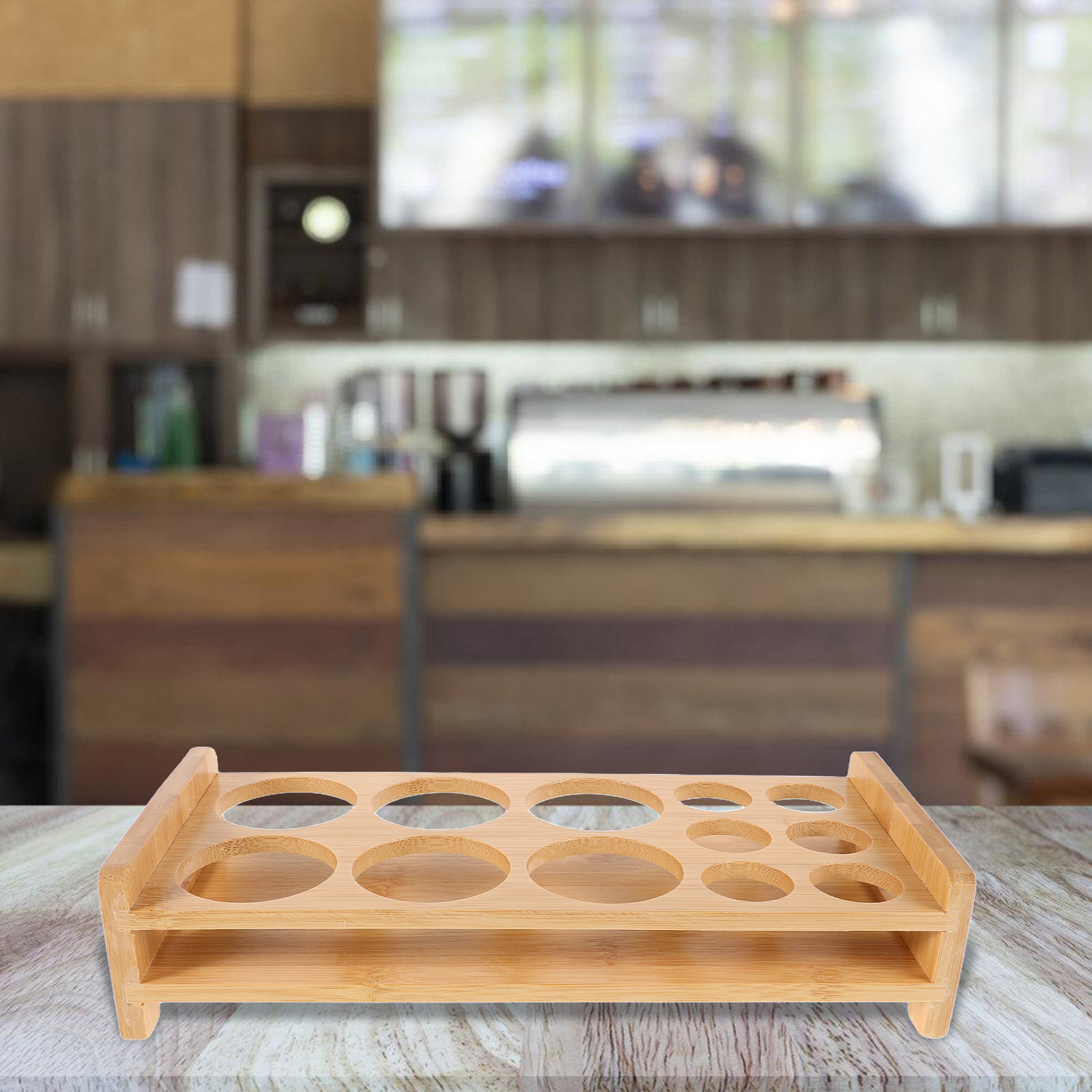 Penyangga Gelas Shot Bambu Pre - Home Bar Stand ulasan dan harga